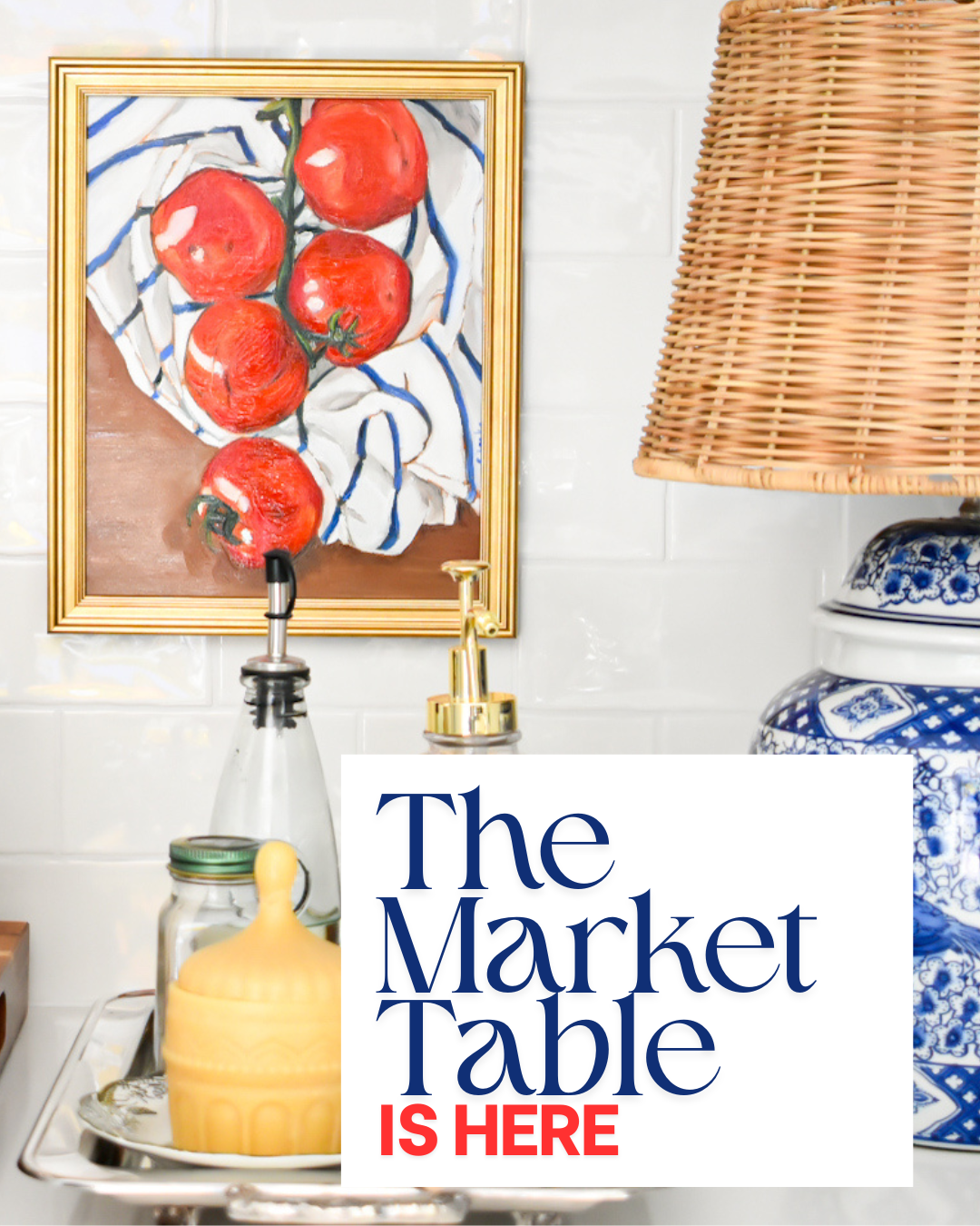 The Market Table is a five-piece oil painting mini collection celebrating the simple beauty of everyday life.