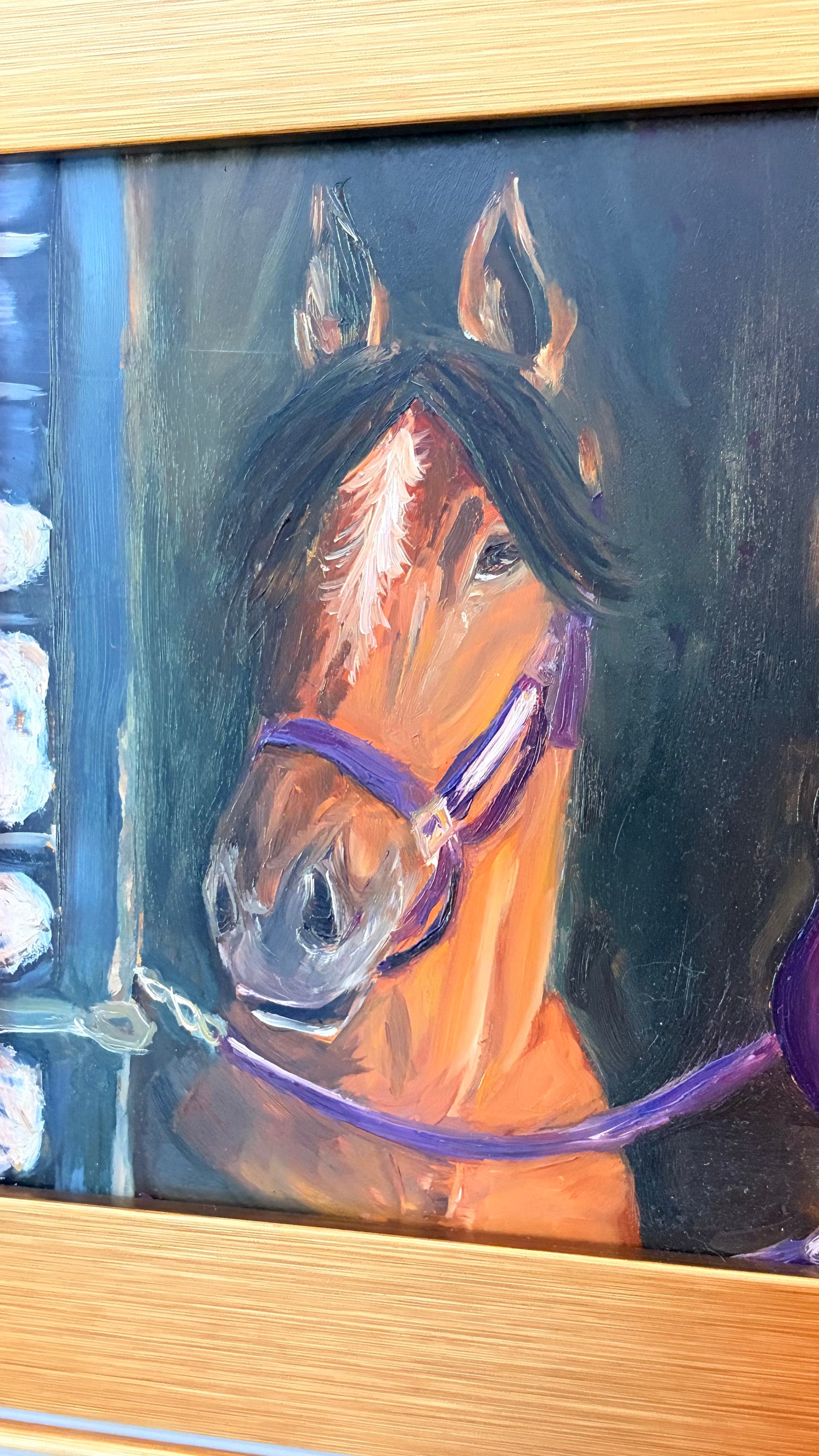 Morning at the Backstretch - 8x10
