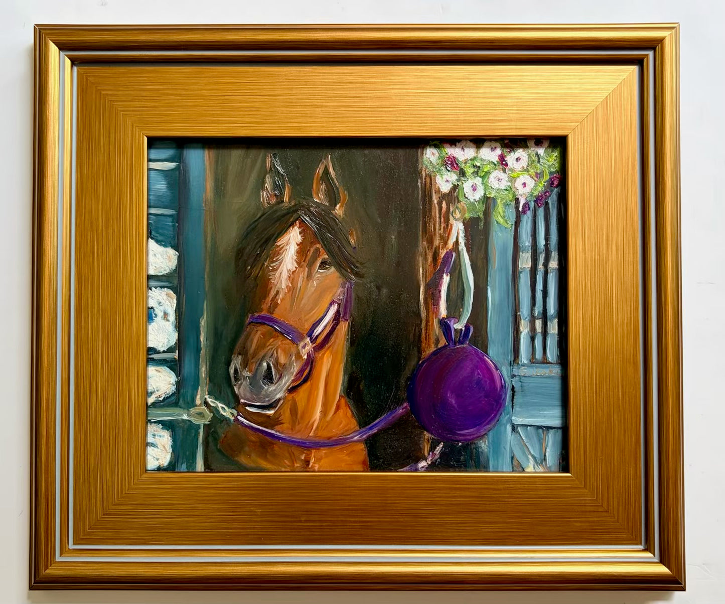 Morning at the Backstretch - 8x10
