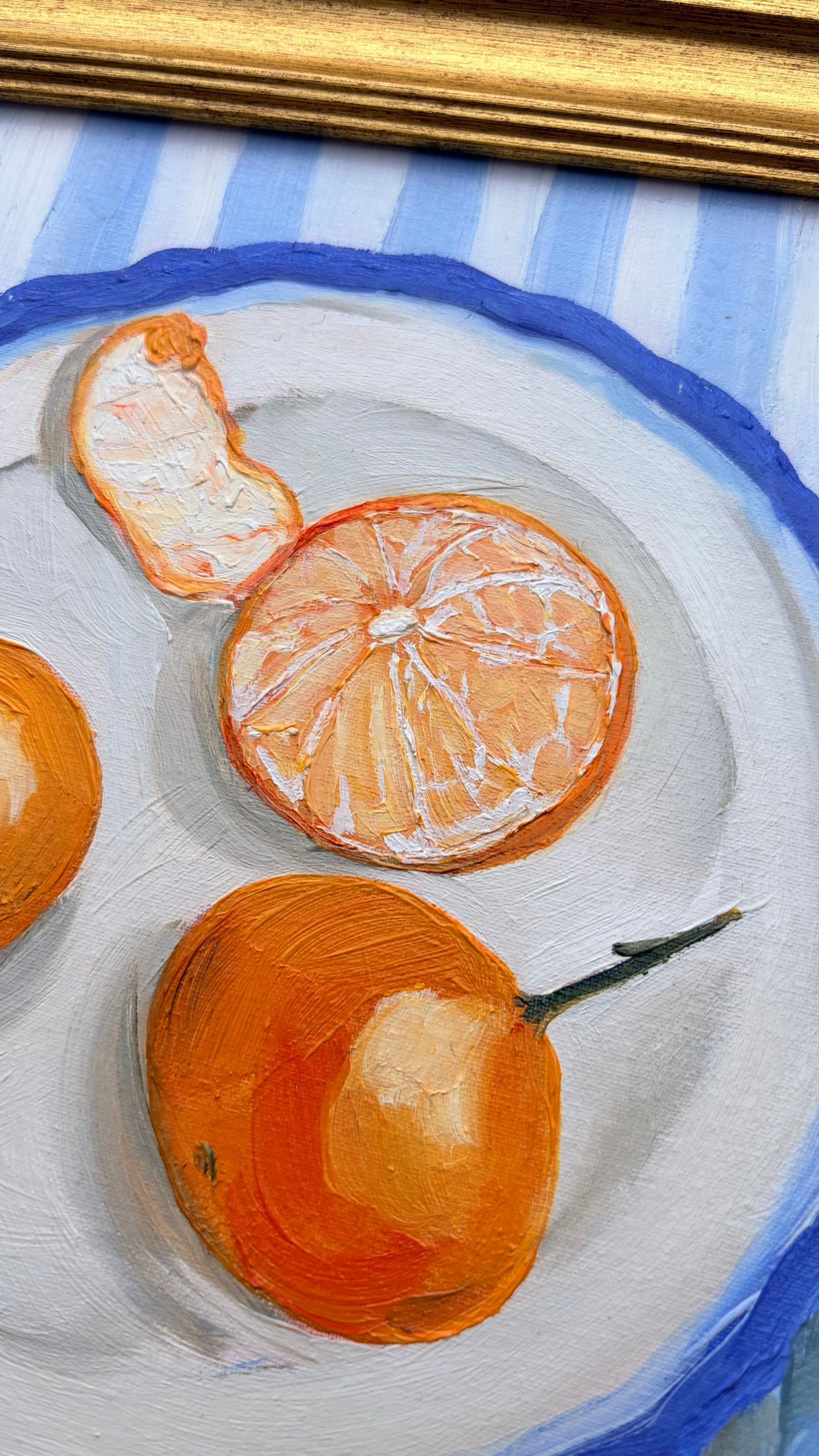 Mandarines in Bleu - 8x8