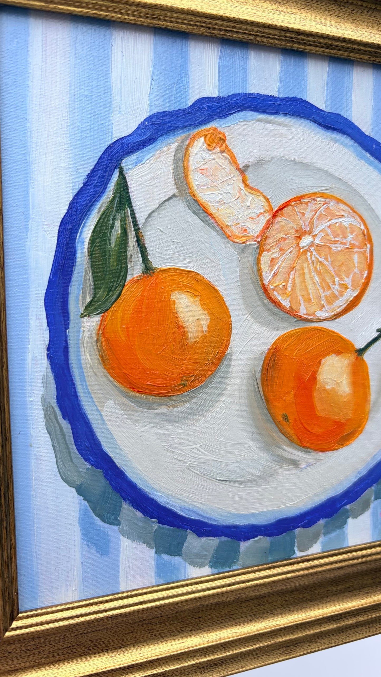Mandarines in Bleu - 8x8