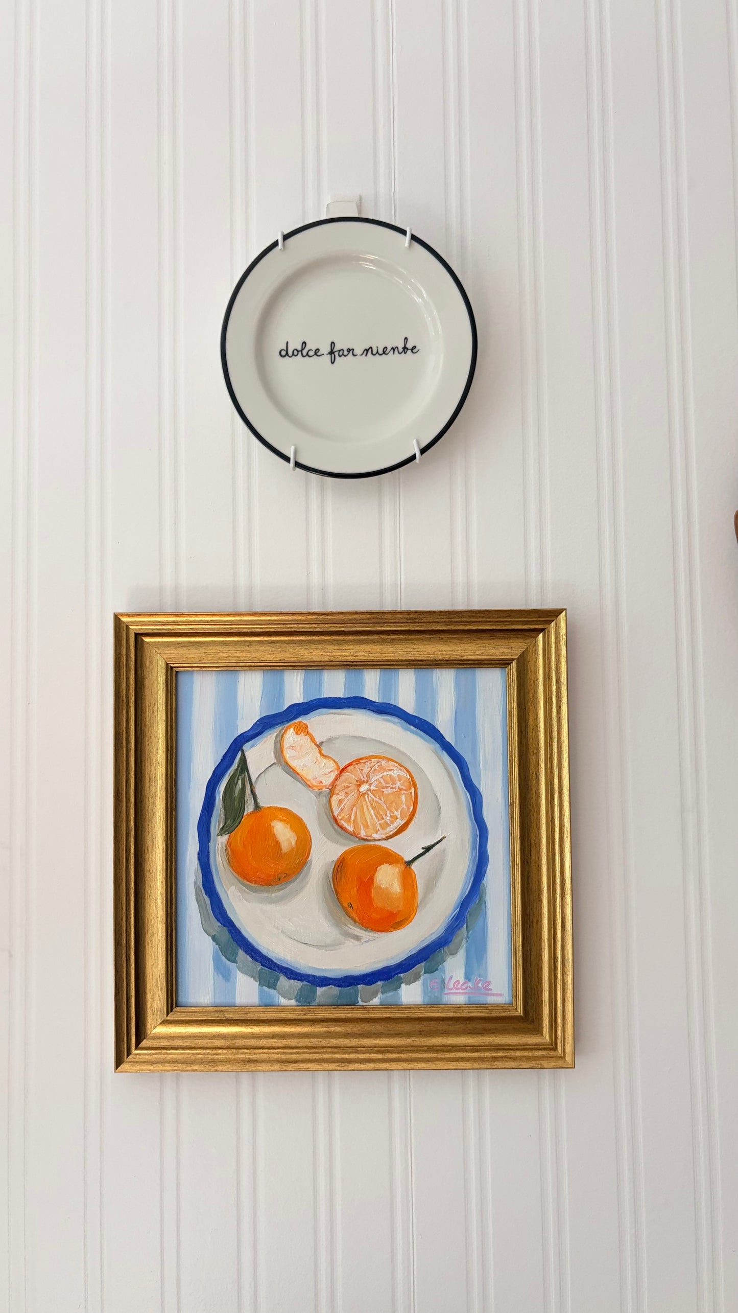 Mandarines in Bleu - 8x8