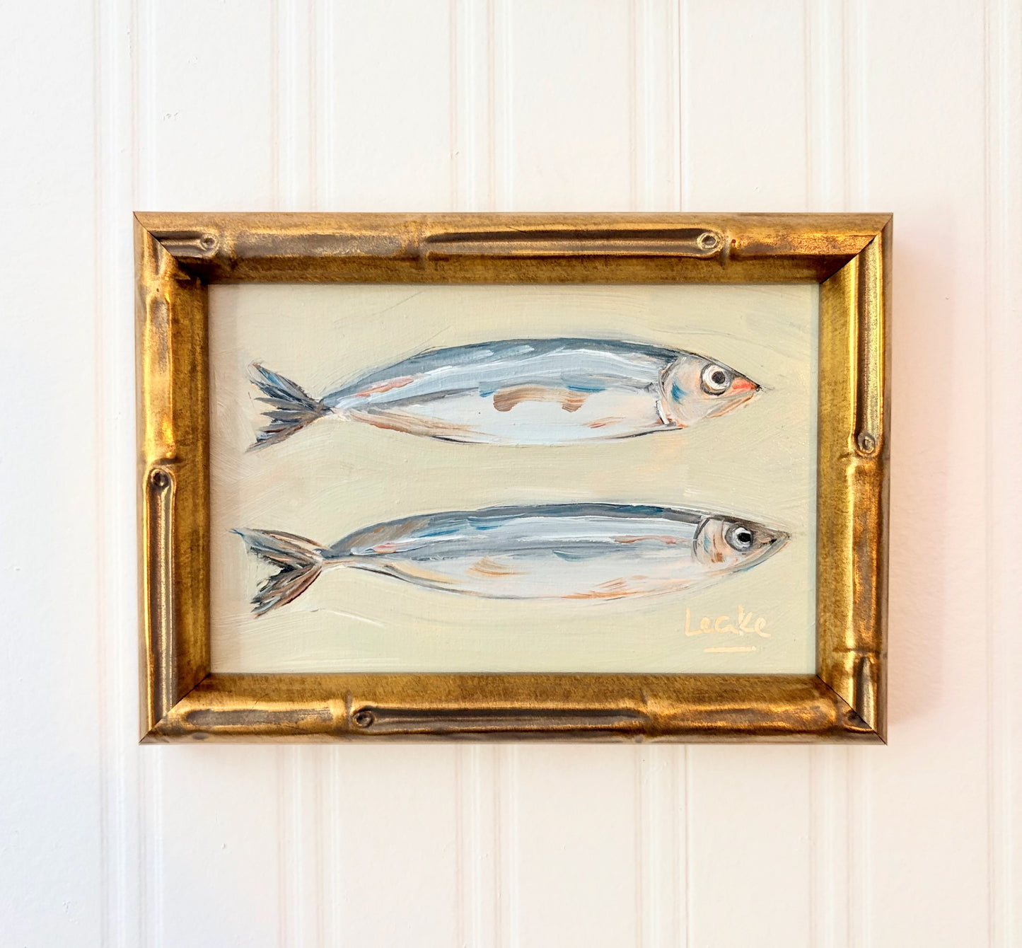 le due sardine - 4x6 framed
