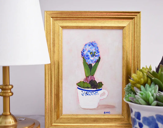Blue Hyacinth Bulb Painting